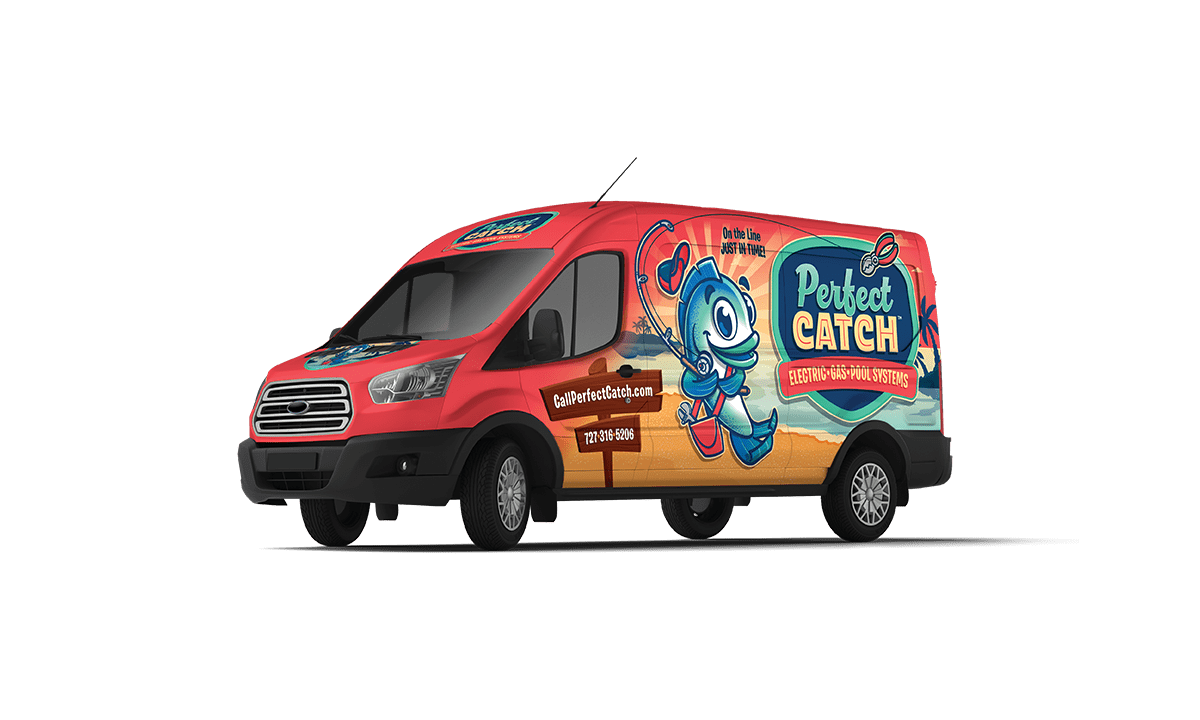 Perfect catch ford transit med roof mockup front quarter view web transparent